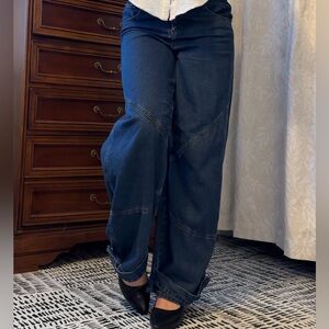 Steve Madden Dark Blue Cuff Jeans